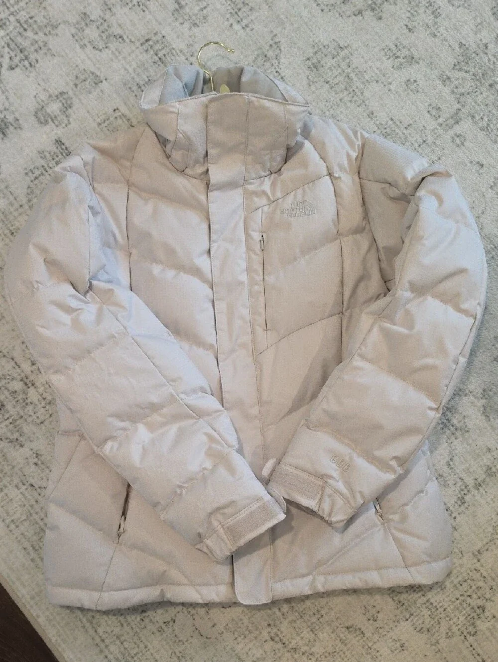 The North Face Women's Light Beige Quilted Puffer Jacket